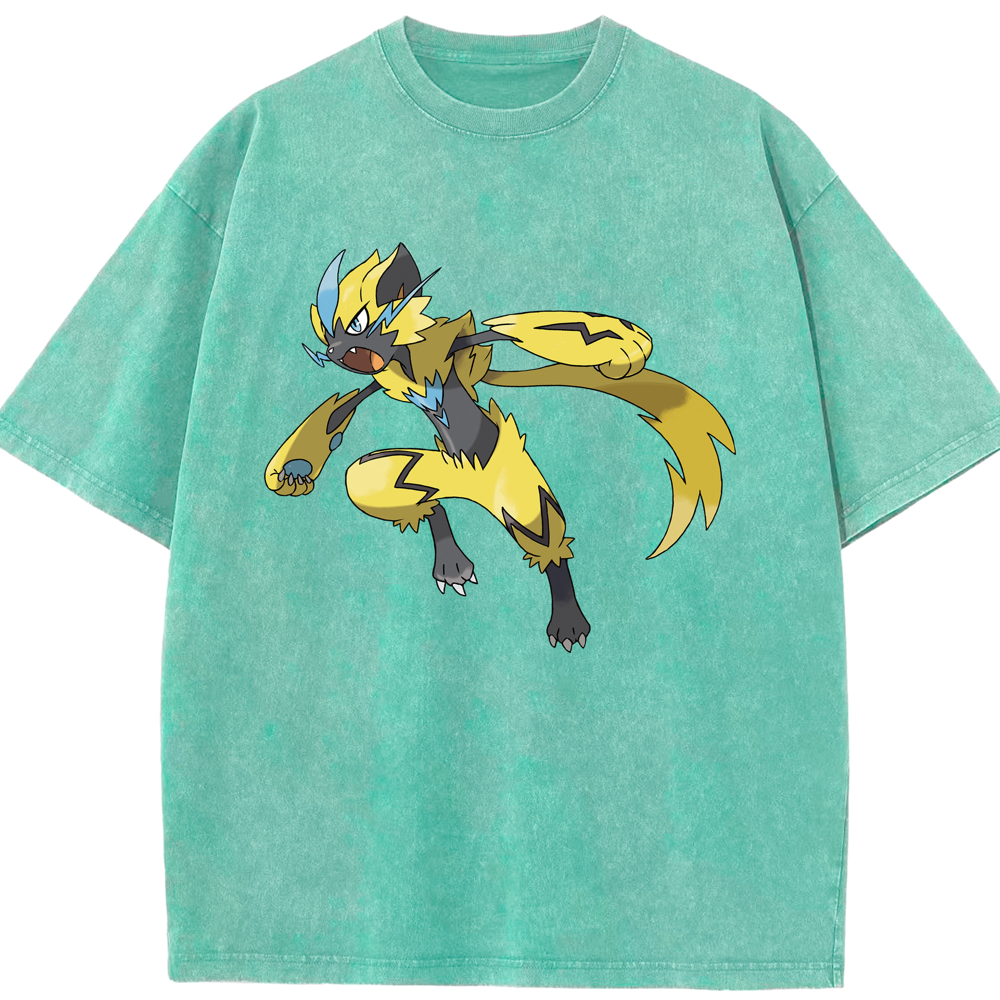 （画像用） ポケットモンスター Pokémon 綿100% ヴィンテージ風 半袖Tシャツ（フロントプリント）